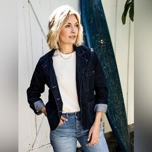WiesMade Scout Blazer Indigo Denim Rugged Chore Jacket Size Medium